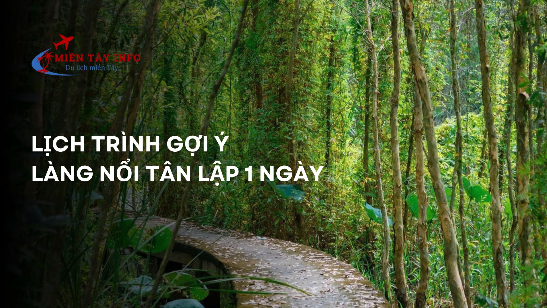 Lịch trình gợi ý làng nổi Tân Lập 1 ngày